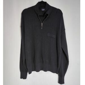 COMO SPORT Made in Italy Knit Sweater Black Size Solid Men-See Measurements
